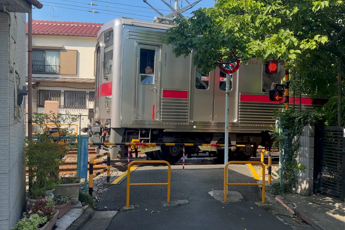 The Tobu Kameido Line runs directly through the neighbourhood  